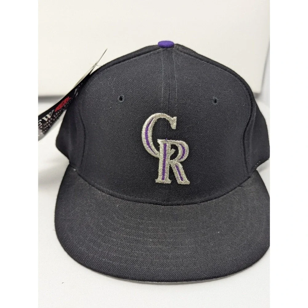 Colorado Rockies‎ Hat Cap 7 1/4  New Era 5950 Pro Model 100% Wool Deadstock 90s